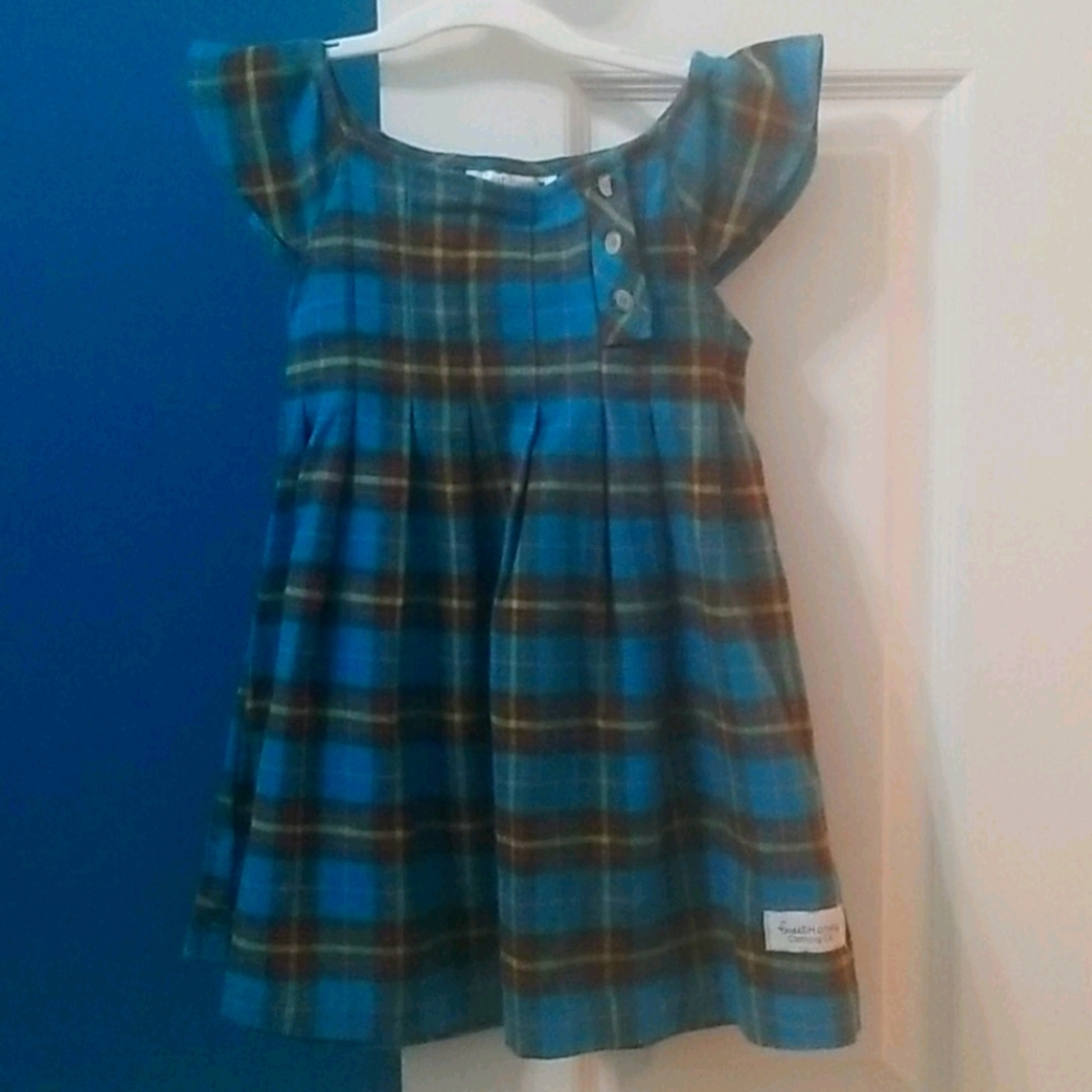 Sweethoney Flannel Fall Girls Dress 4T